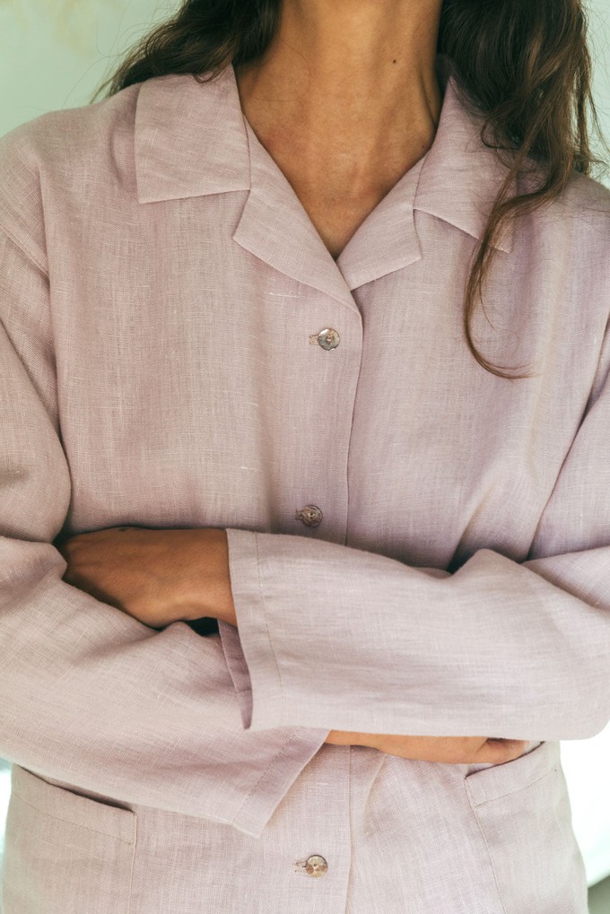 Pajama set SNOOZE in Dusty Rose from AmourLinen