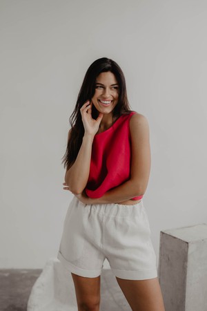 MIA shorts in White from AmourLinen