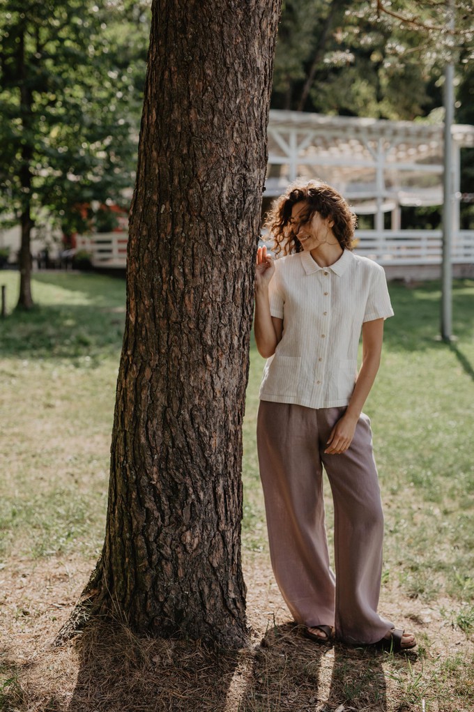 OULU pants in Rosy Brown from AmourLinen