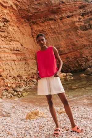 BETTY shorts in White from AmourLinen