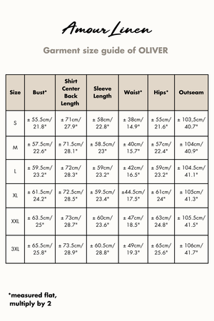 Oliver linen loungewear set in Charcoal from AmourLinen