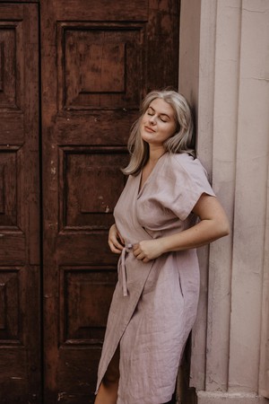 ROME dress in Dusty Rose from AmourLinen