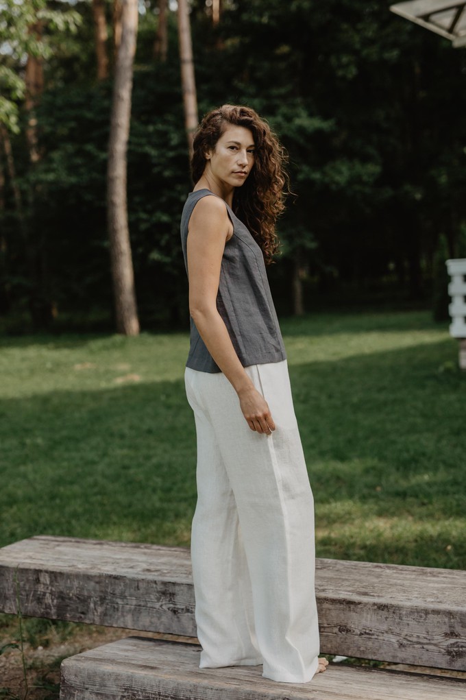 OULU pants in White from AmourLinen