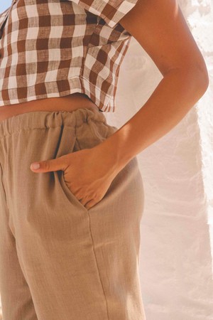 MALMO pants in Rosy Brown from AmourLinen