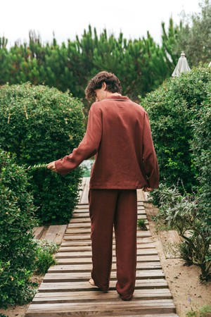 Pajama set HARRY in Terracota from AmourLinen
