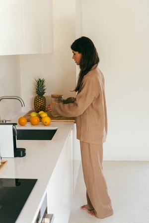Pajama set NIGHTLY in Rosy Brown from AmourLinen