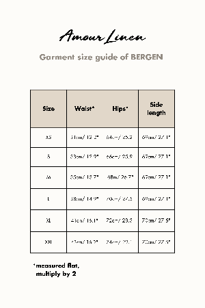 BERGEN skirt in Terracotta from AmourLinen