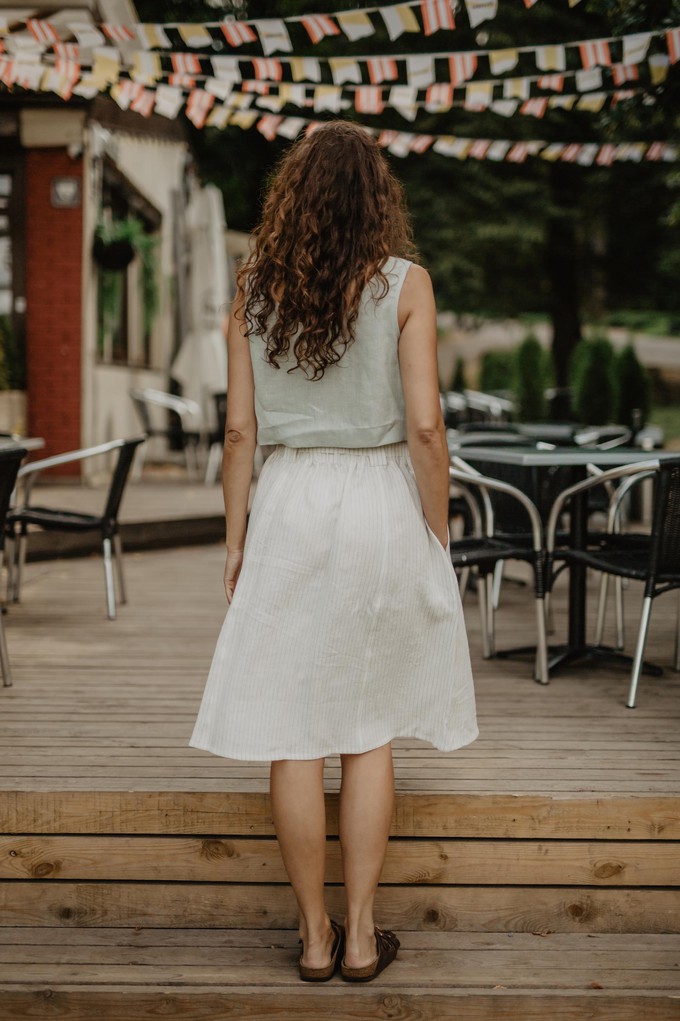 Bergen skirt in Cream | sale from AmourLinen