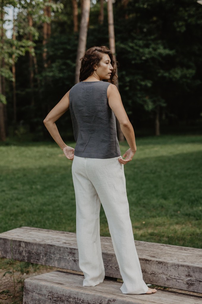OULU pants in White from AmourLinen