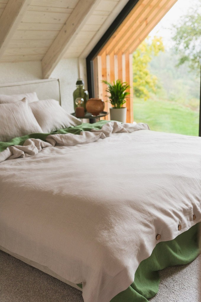 Linen flat sheet in Cream from AmourLinen Linen flat sheet in Cream from AmourLinen