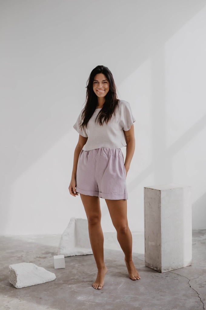 MIA shorts in Dusty Rose from AmourLinen