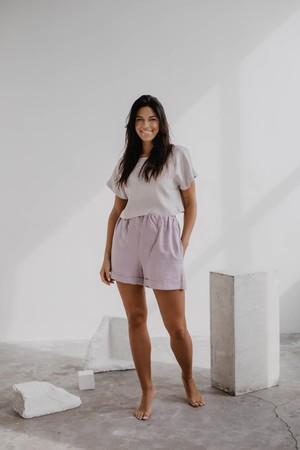 MIA shorts in Dusty Rose from AmourLinen