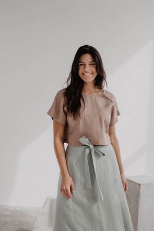 LISA top in Viva Magenta | sale from AmourLinen