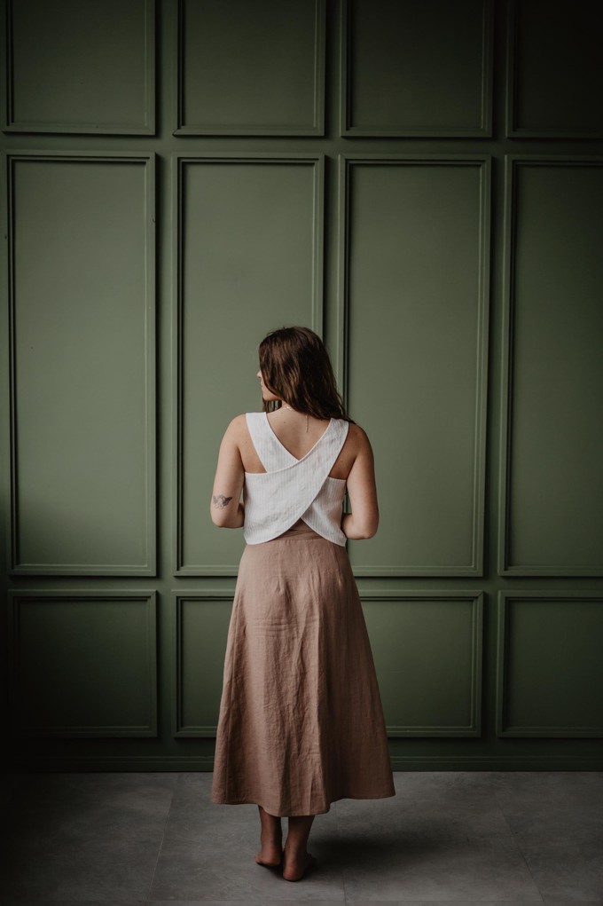 IRIS skirt in Rosy Brown from AmourLinen