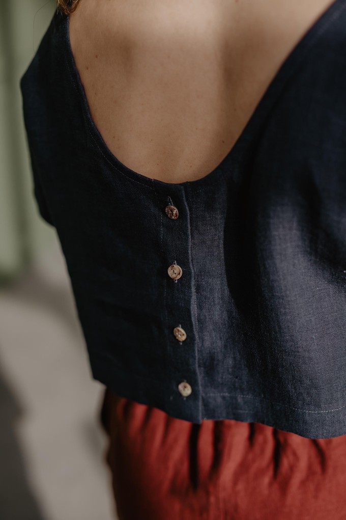 LISA top in Charcoal | sale from AmourLinen