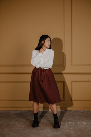 BERGEN skirt in Terracotta from AmourLinen