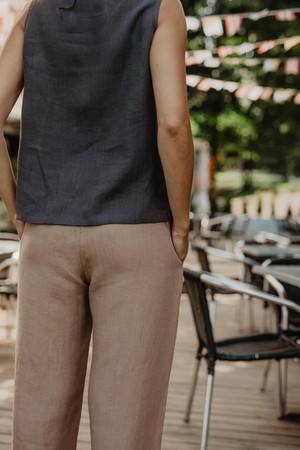 OULU pants in Rosy Brown from AmourLinen