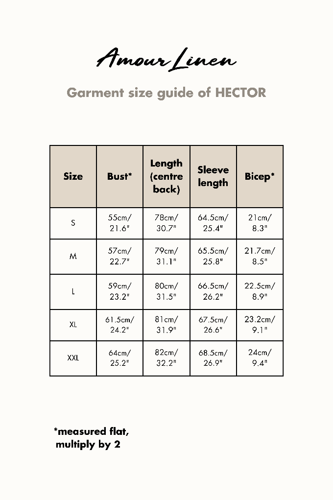 HECTOR shirt in White from AmourLinen