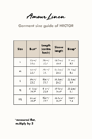 HECTOR shirt in White from AmourLinen