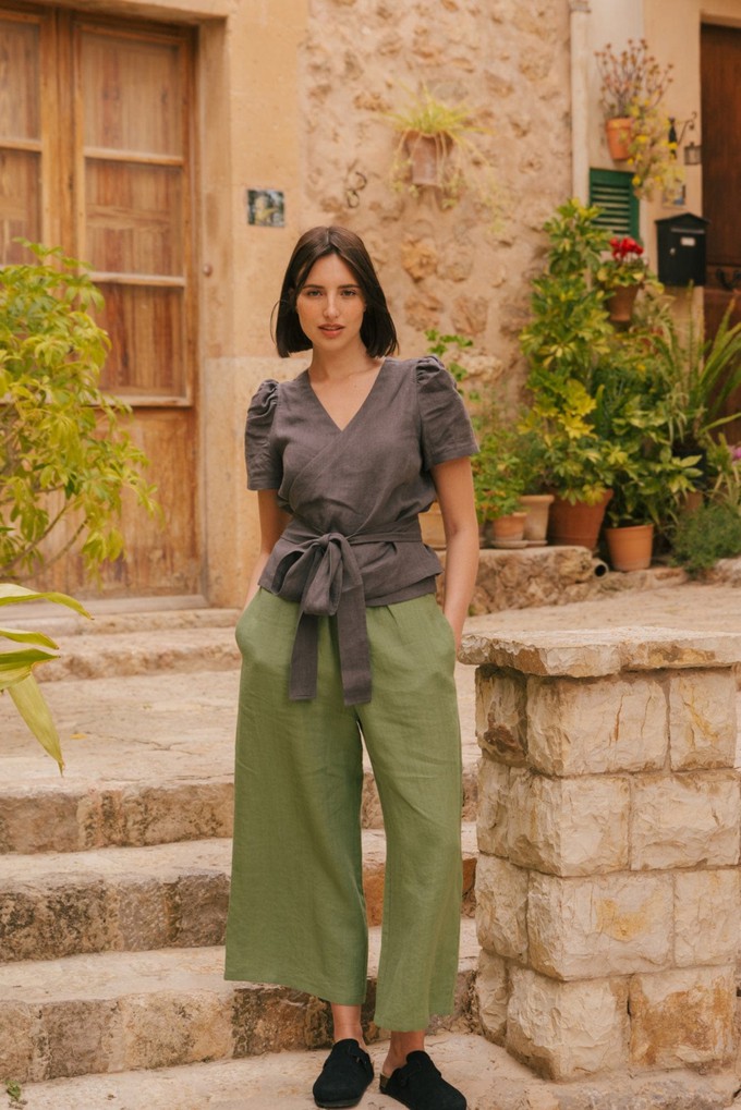ELISA top in Charcoal from AmourLinen