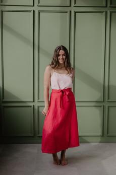 IRIS skirt in Viva Magenta via AmourLinen