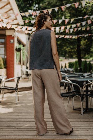 OULU pants in Rosy Brown from AmourLinen
