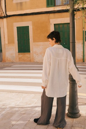 MOLLY shirt in White from AmourLinen