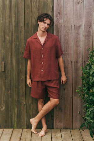 Loungewear set ASPEN in Terracotta from AmourLinen