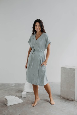OLIVIA dress in Sage Green from AmourLinen
