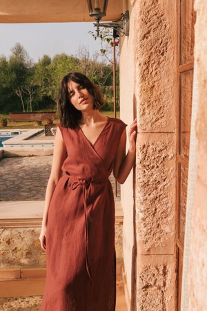 AURORA dress in Dusty Lavender XXL | sale from AmourLinen