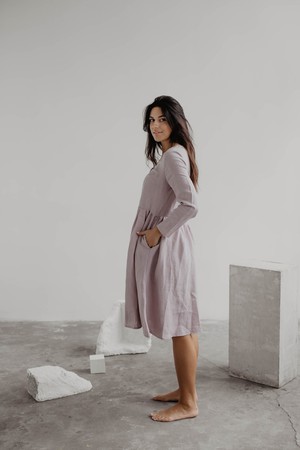 LAPLAND dress in Dusty Rose from AmourLinen