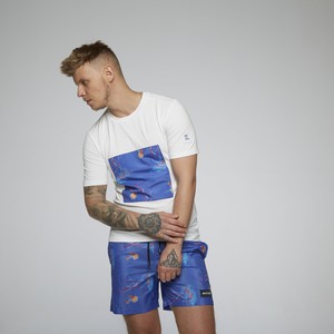 AS tee ss PO seatrash print blue from arctic seas