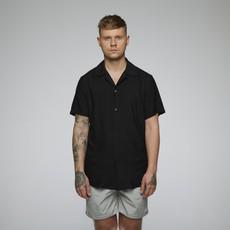 AS beach shirt button OG black via arctic seas