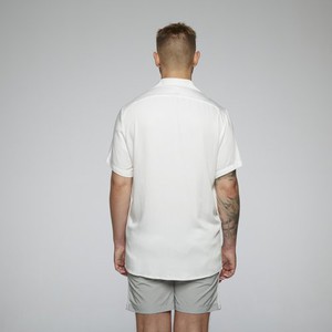 AS beach shirt button OG white from arctic seas