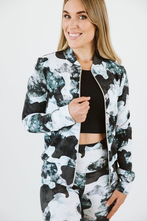 Signature Bomber Jacket / Camouflage from Audella Athleisure