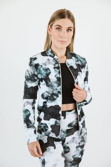 Signature Bomber Jacket / Camouflage via Audella Athleisure