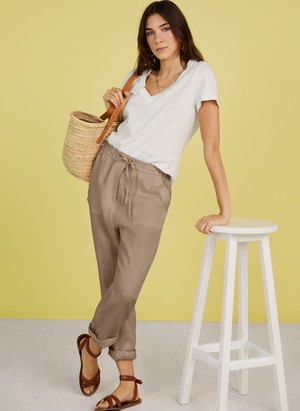 Maxine Hemp Tapered Trousers from Baukjen