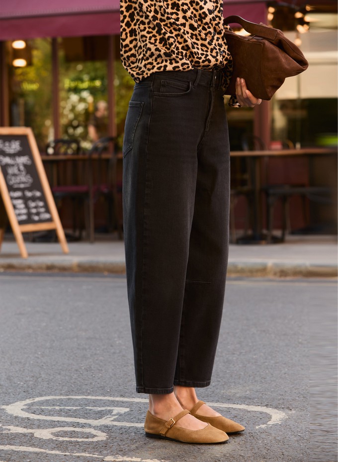 Nixi Organic Stretch Denim Barrel Jeans from Baukjen