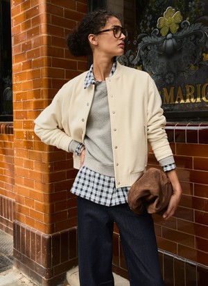 Blake Organic Cotton Cropped Sweatshirt from Baukjen