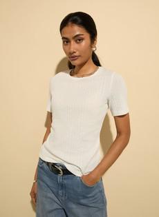 Gabriella Organic Pretty Rib Tee via Baukjen