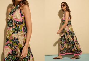 Anouk Printed Sleeveless Maxi Dress from Baukjen