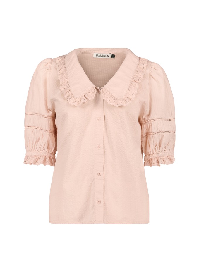 Marti Organic Cotton Broderie Detail Blouse from Baukjen