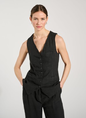 Tallulah Linen Waistcoat from Baukjen Tallulah Linen Waistcoat from Baukjen