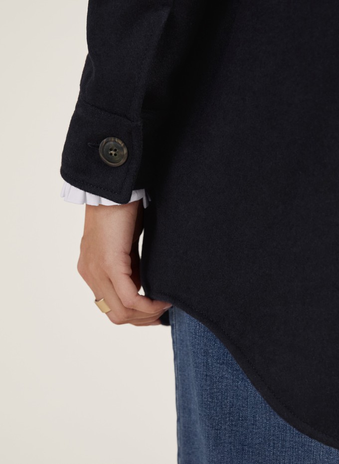Leslie Wool Chuck on Coat from Baukjen