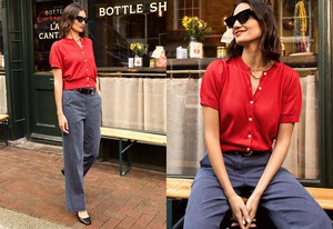 Sasha Organic Cotton Short Sleeve Cardigan from Baukjen Sasha Organic Cotton Short Sleeve Cardigan from Baukjen