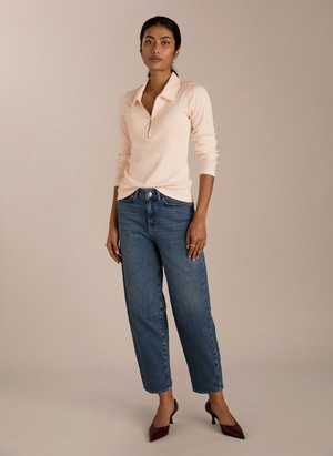 Organic Cotton Zip Collar Top from Baukjen