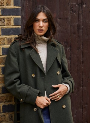 Ingrid Belted Wool Trench Coat from Baukjen