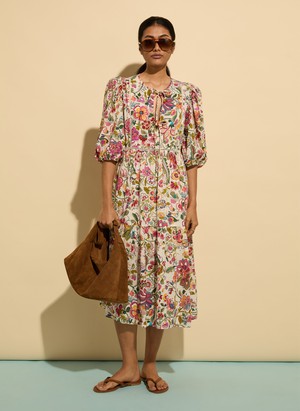 Isabelle Organic Cotton Kaftan Dress from Baukjen