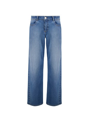 Organic Stretch Cotton Wide Leg Slouch Jeans from Baukjen