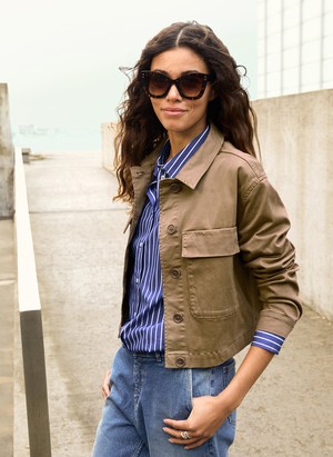 Nata Organic Cotton Cropped Jacket from Baukjen